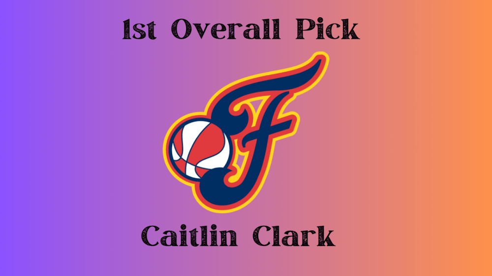 The Indiana Fever select Caitlin Clark first overall in the 2024 WNBA Draft.