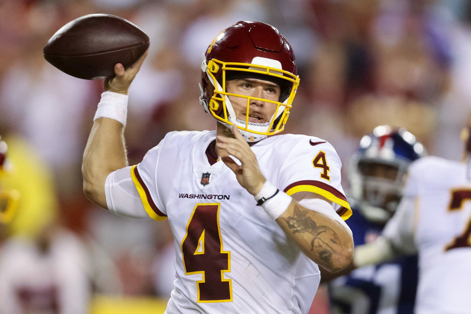 Taylor Heinicke has looked good so far as QB1 in Washington