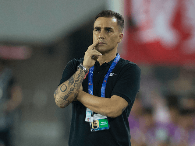 Fabio Cannavaro previously spent four years in charge of Guangzhou Evergrande