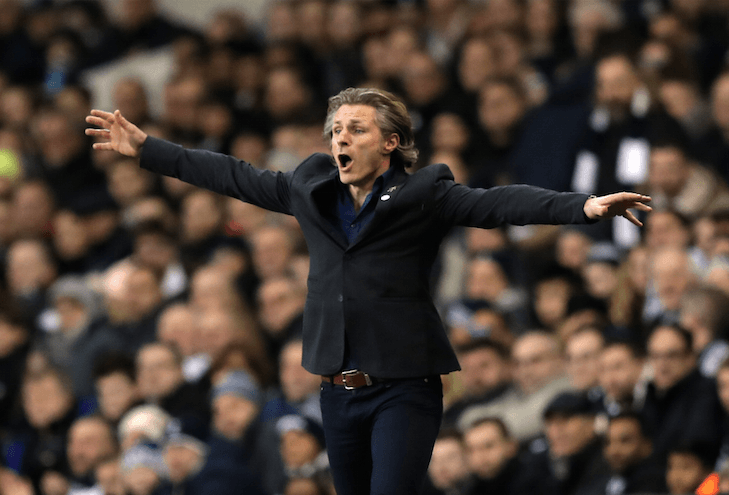 The Wycombe manager is 20/1 in the market.