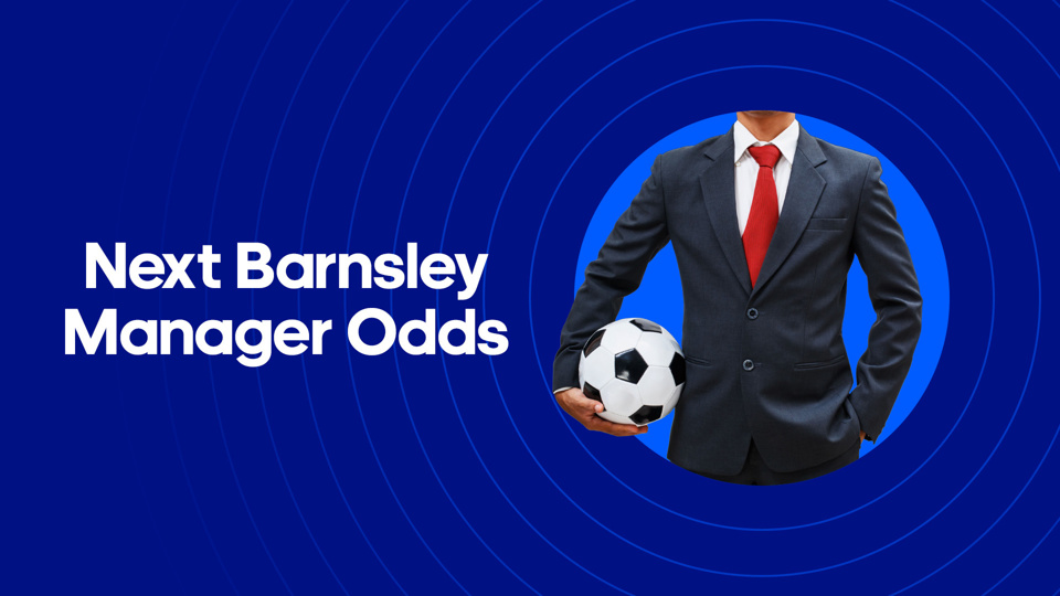 image of shirt and tie next to text of next barnsley manager odds