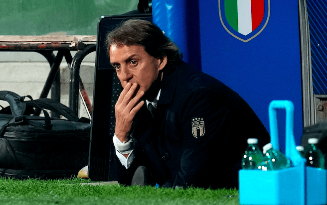 Roberto Mancini named a heavily changed side for the meeting with Germany last Saturday