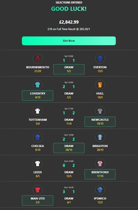 bet365 6 scores