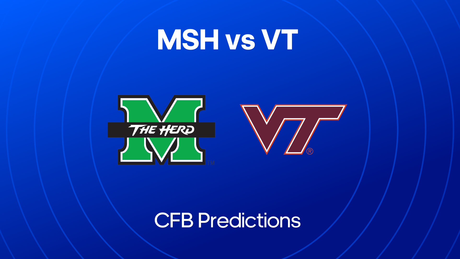 Marshall vs. Virginia Tech Picks & Best Bets 7th Sep 2024 College